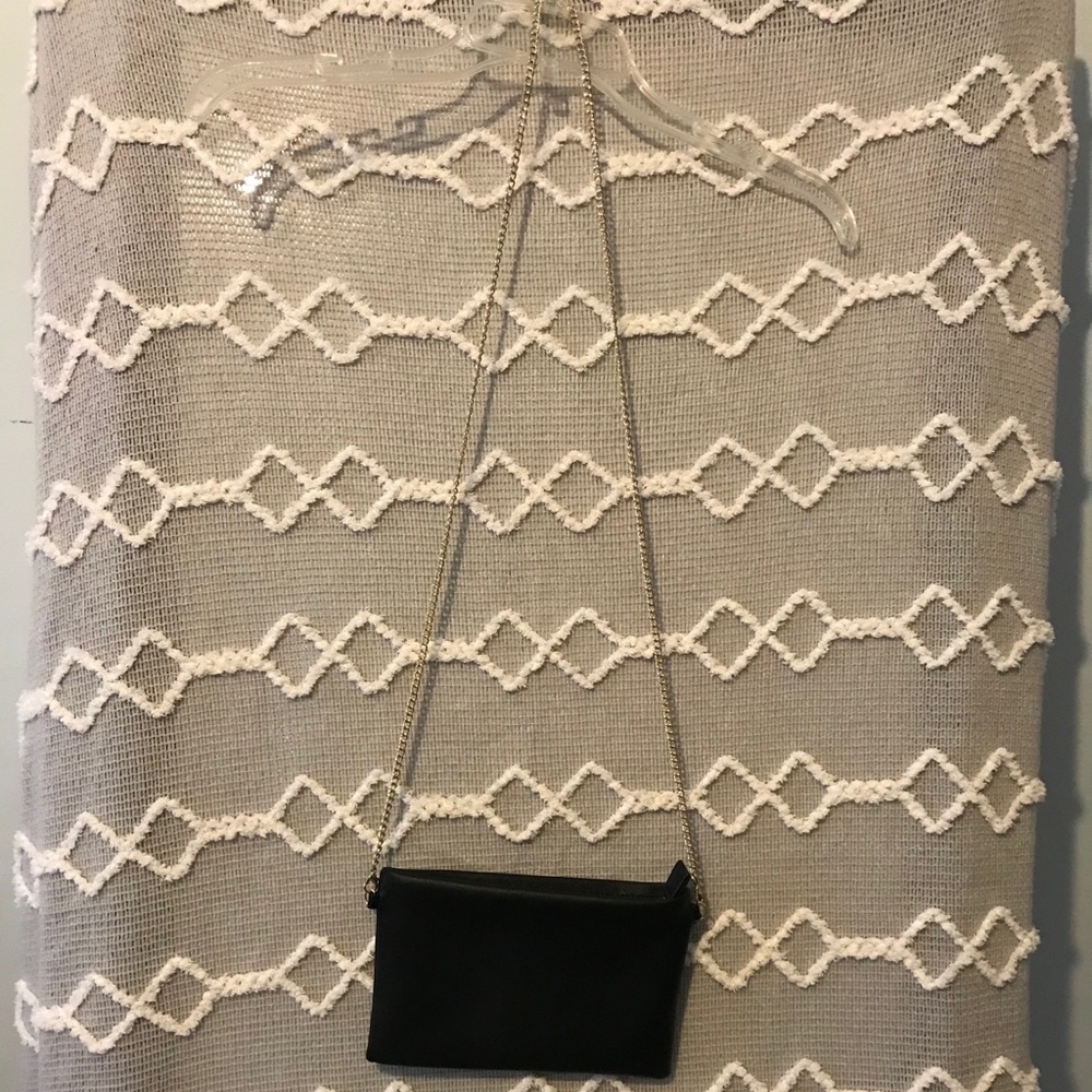 Forever 21 black faux leather crossbody